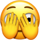Emoji verdeckt die Augen