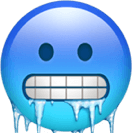 Emoji friert