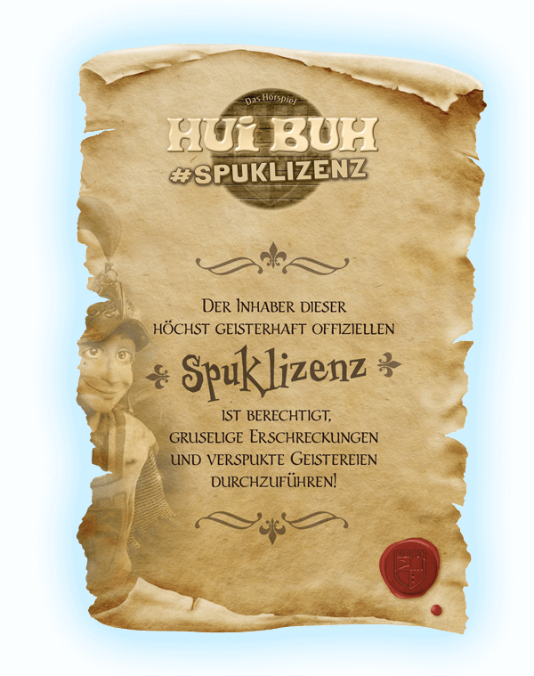 HUI BUH Spuklizenz
